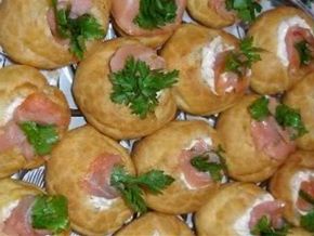 Σουδάκια αλμυρά με ζαμπόν, κοτόπουλο, τόνο